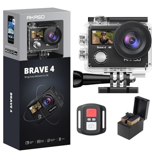 4K30fps 20MP WiFi Action Camera with EIS 131ft Waterproof R70092