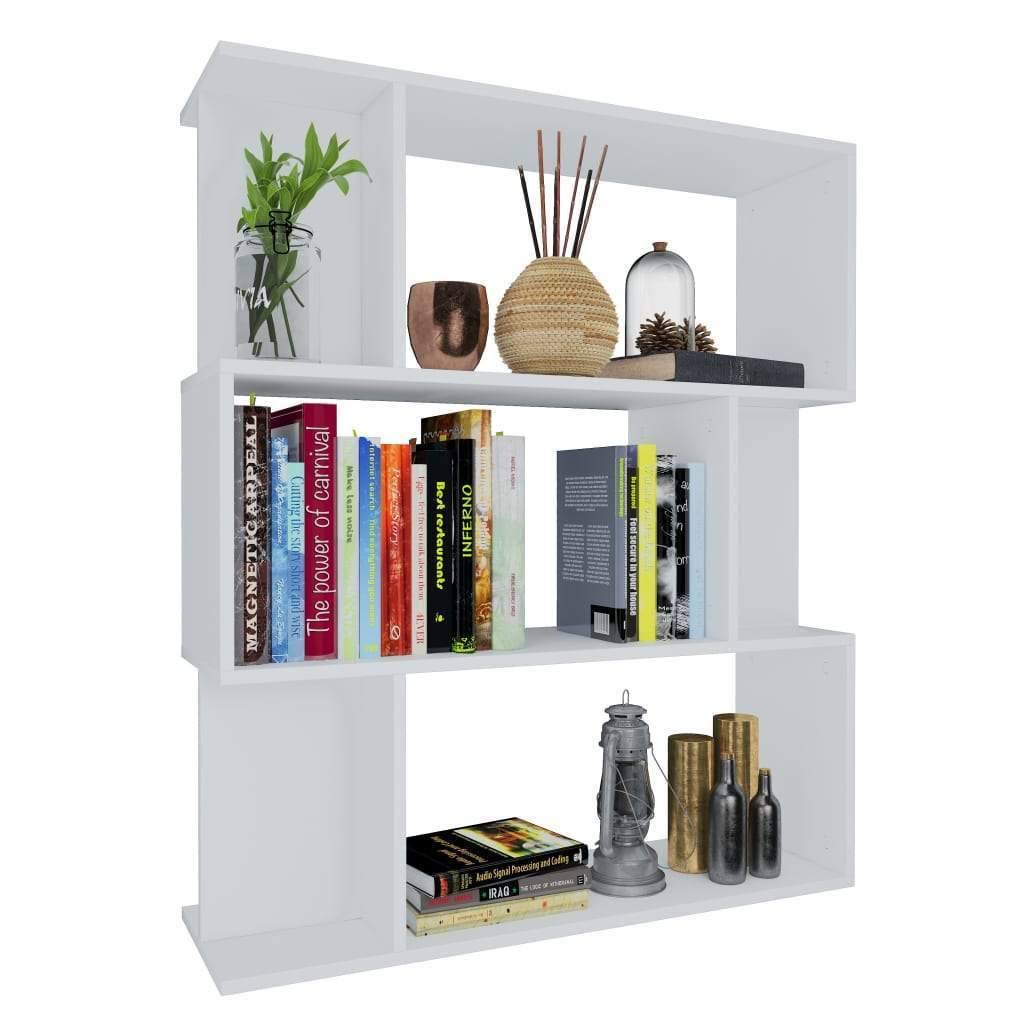 Gray Book Cabinet Room Divider Chipboard R78058