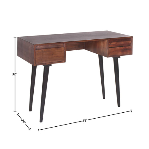 3 Drawer Mango Wood Desk C9907