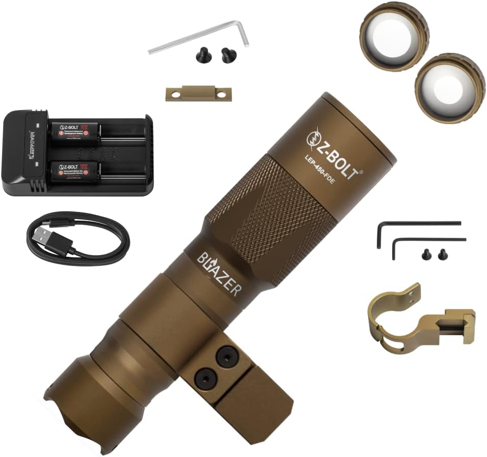 Blazer LEP White Light Illuminator & Flashlight with Rail Clamp Mount G379683