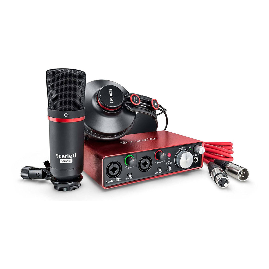 USB Audio Interface with Microphone, Headphones, stand clip Y307263