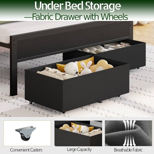 Grey Upholstered Twin Bed Frame with Charging Station and LED Lights A71132