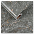 24"x354" Grey Marble Peel and Stick Wallpaper E75473