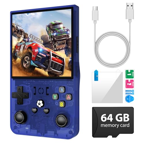 Blue 4.0'' Screen Retro Handheld Gaming Console E2061