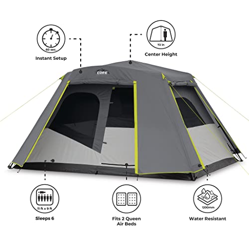 Large Multi Room Tent with Full Rainfly and Carry Bag Y525248