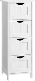White 4 Drawer Bathroom Floor Cabinet Z31733