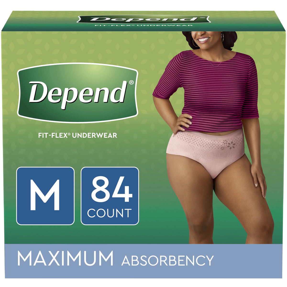 Incontinence Underwear for Women Maximum Absorbency M Blush 84 Count S60109