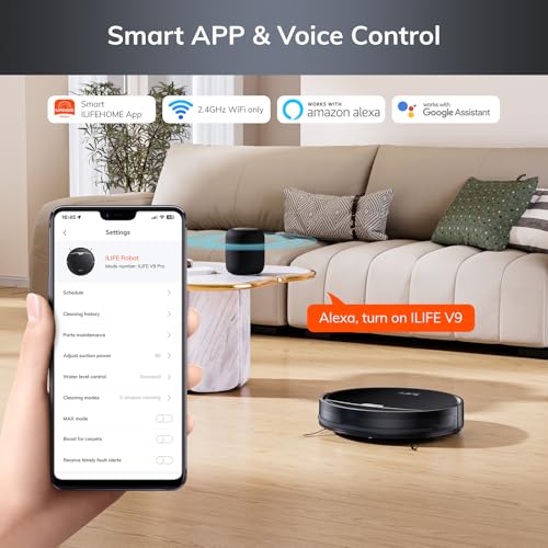 Robot Vacuum Cleaner, Tangle-Free Suction, 120 Mins Runtime, Self-Charging P445056