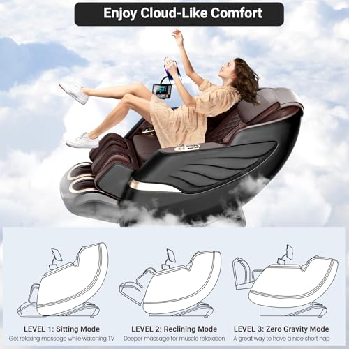Full Body Zero Gravity SL-Track Shiatsu Massage Chair with Heat V906383