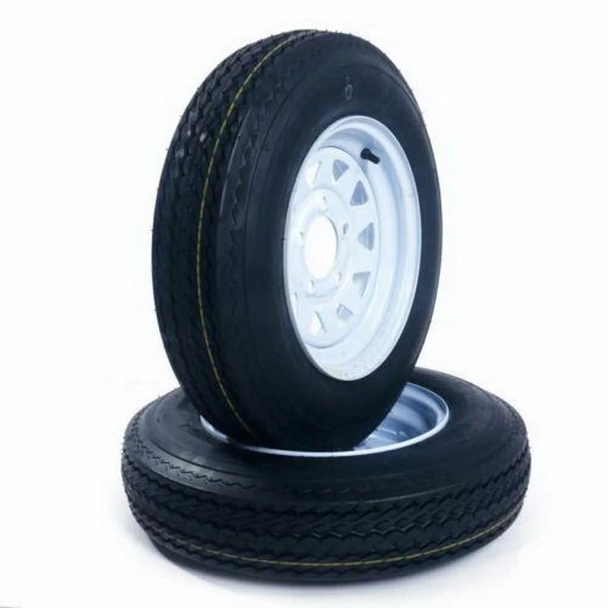 2PCS 5.30-12 Bias Trailer Tires with White Rim N273376
