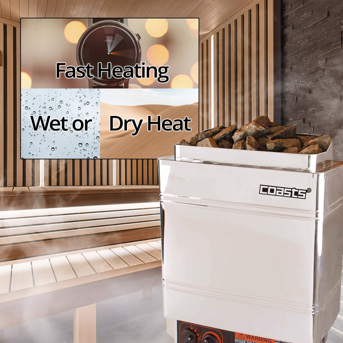 6kW 240V Stainless Steel Sauna Heater M54551