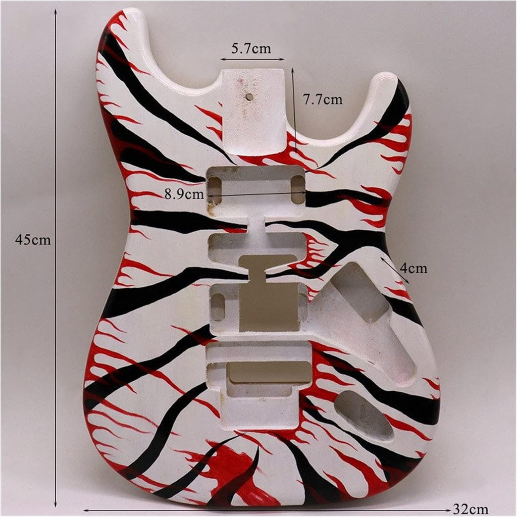 White Poplar Wood Electric Guitar Body Q806