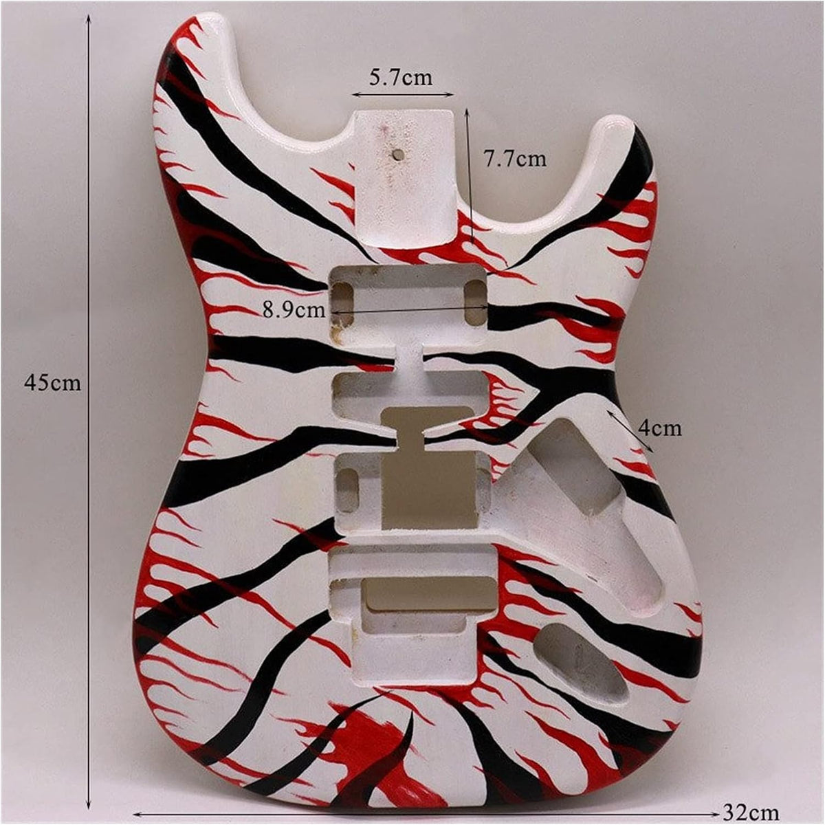 White Poplar Wood Electric Guitar Body Q806
