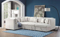Beige Fabric Sectional Sofa V404730