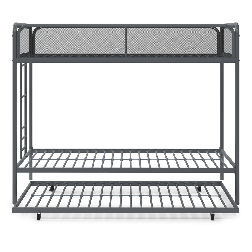 Black Triple Twin Bunk Bed J129