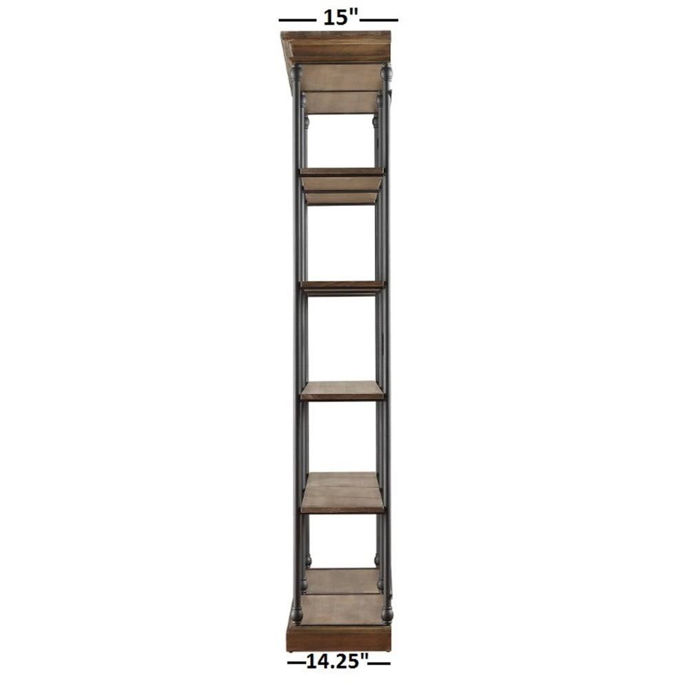 Antique White Double Shelving Bookcase F58817