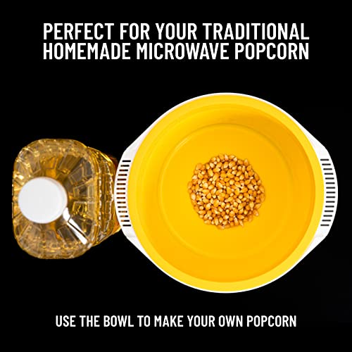 Variety 12-Pack Gourmet Popcorn Kit with Collapsible Silicone Popcorn Popper V287