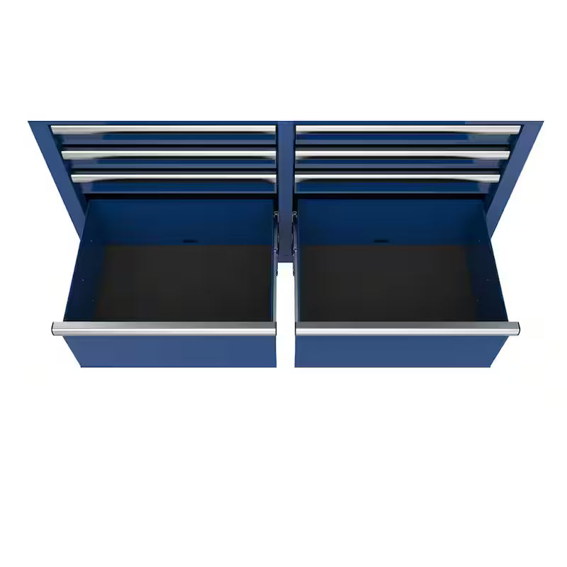 46 in. Gloss Blue Mobile Workbench Cabinet D2572