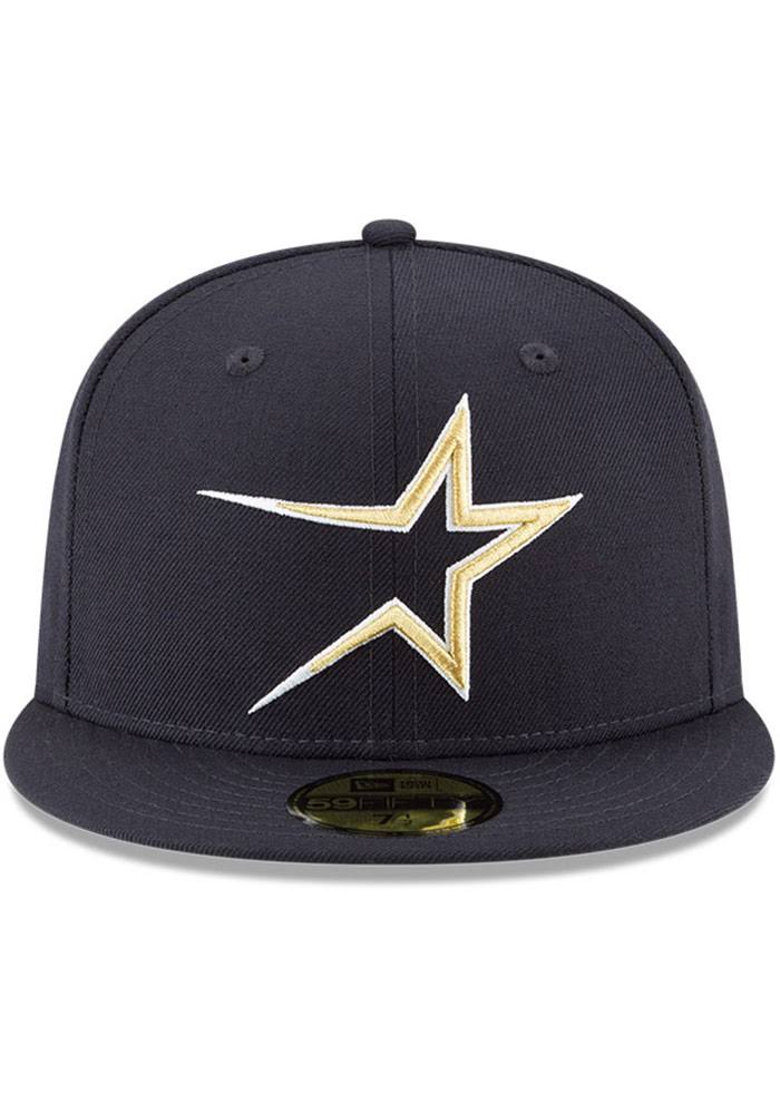 Navy Wool Fitted Hat Cap 7 5/8 K727