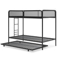 Black Triple Twin Bunk Bed J129
