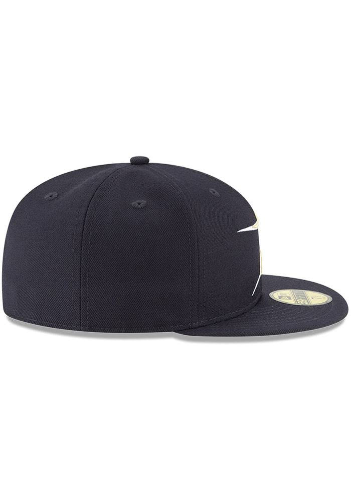 Navy Wool Fitted Hat Cap 7 5/8 K727