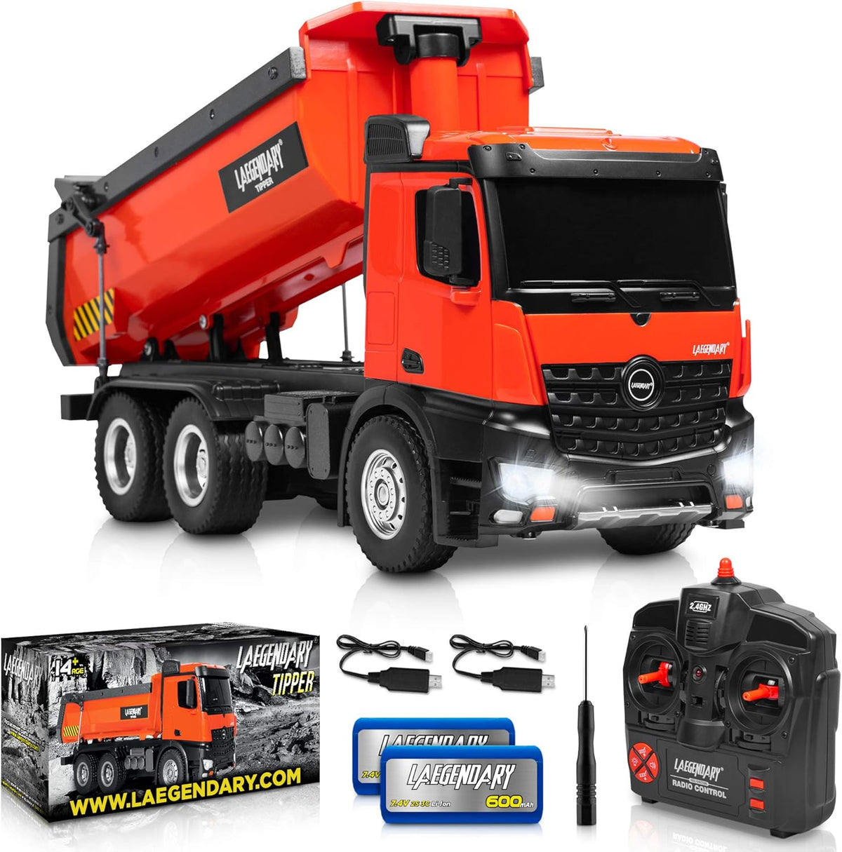 1:14 Scale Remote Control Dump Truck V44101