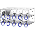 20 Slots Acrylic Wall-Mounted Cabinet with Door Locks and Keys U82090