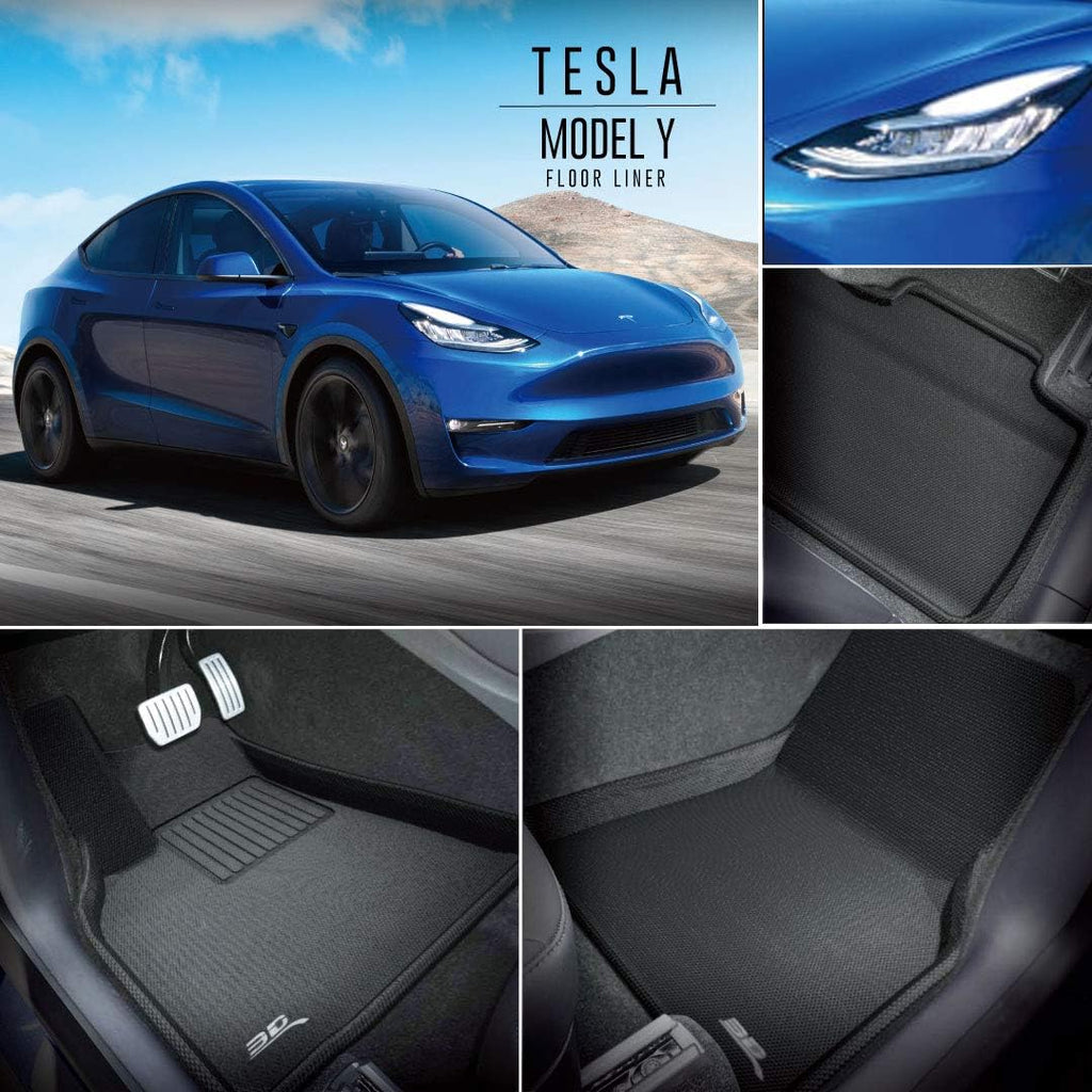 All-Weather Floor Mats for Tesla Model Y 5-Seat K684