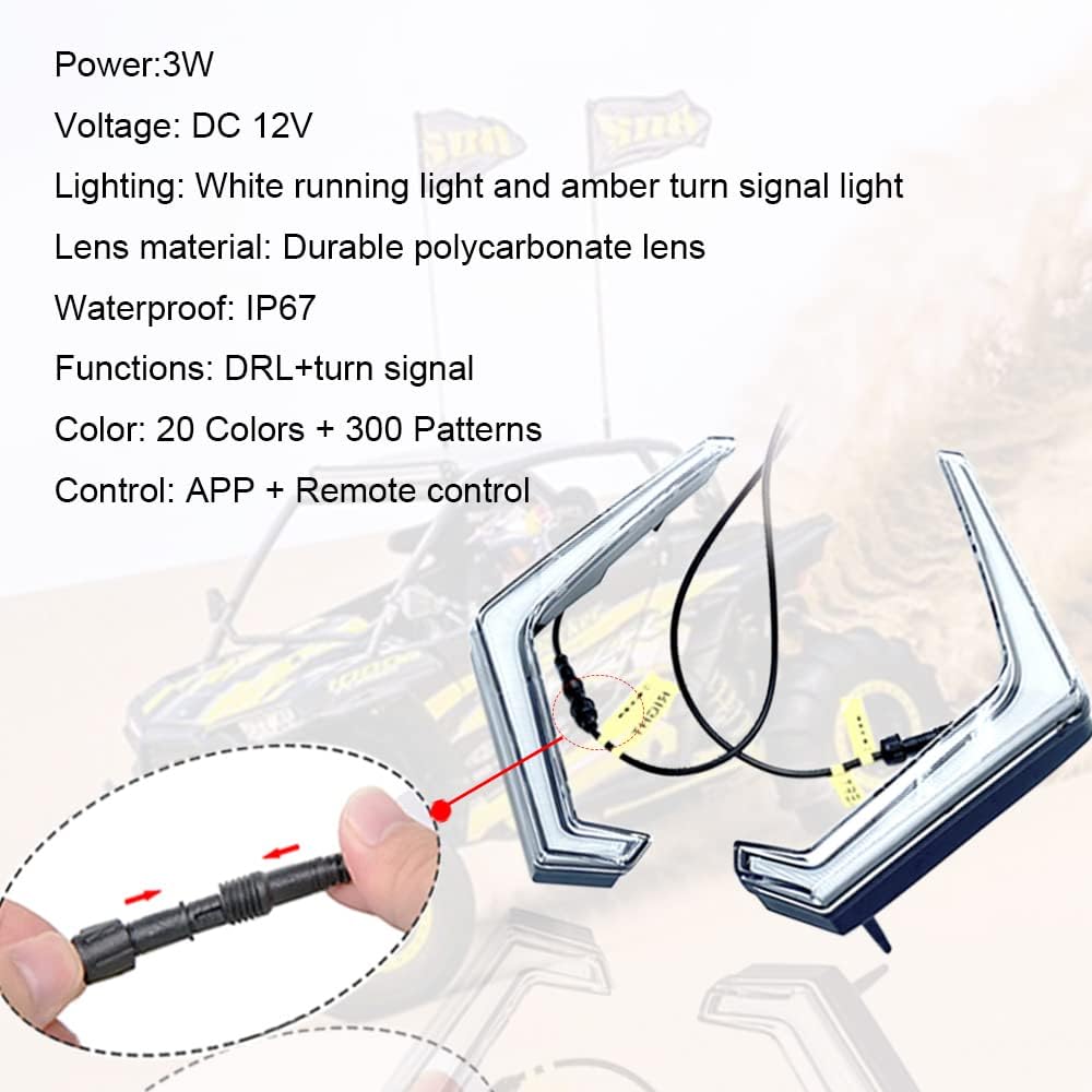 LED Turn Signal Light Kit for POLARIS RZR XP 4 1000 B379