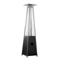 Glass Tube Patio Heater Matte Black H395