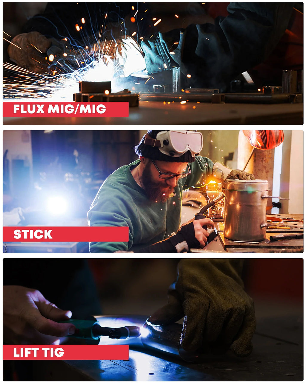 110V 3 in 1 140A MIG/Arc/Lift TIG Welding Machine B613550