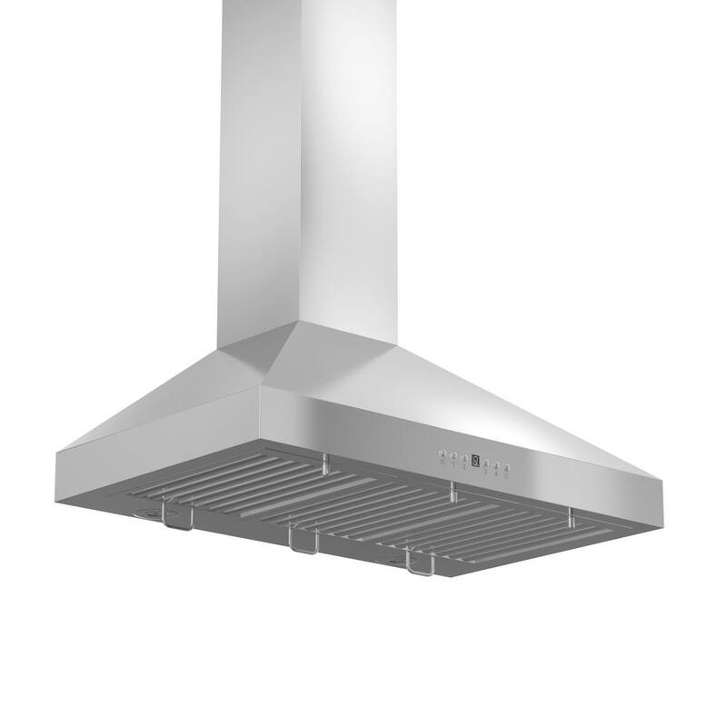 48 in. 400 CFM Convertible Wall Mount Range Hood in Stainless Steel Z64331