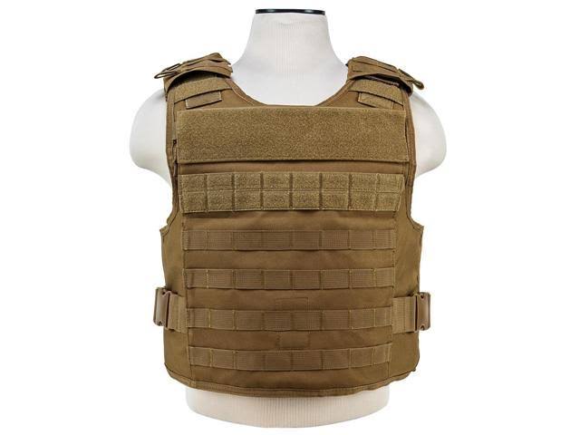 Tan 2XL Ballistic Plate Carrier Vest V6560