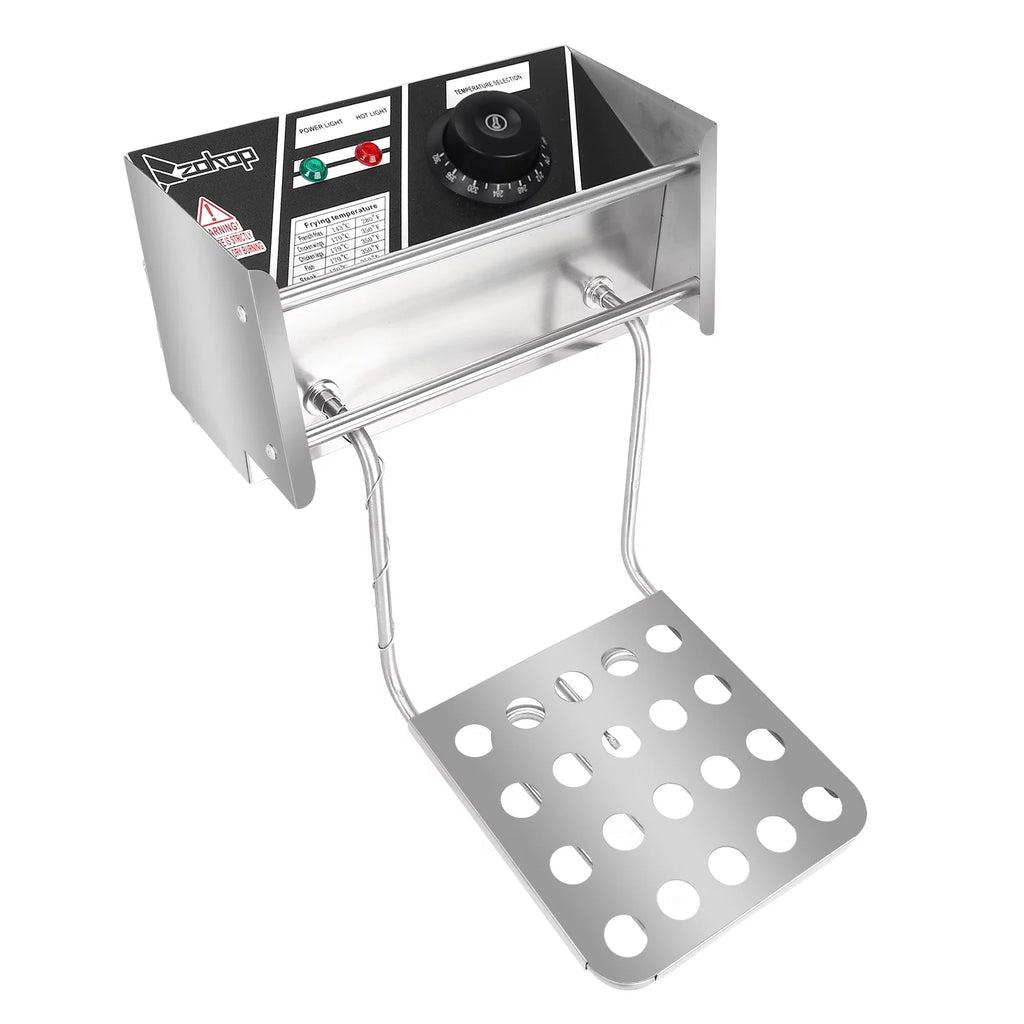 5000W 12 Liter Electric Countertop Deep Fryer Dual Tank H2801