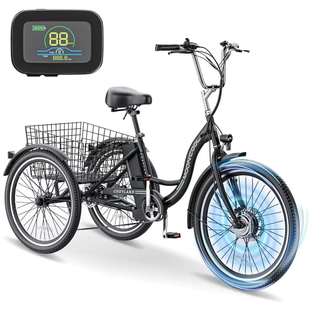 26" 350W 36V 7 Speeds Electric Tricycle M775