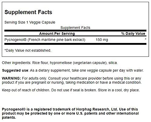 150 mg 30 Veg Caps 2 Pack Pycnogenol H301