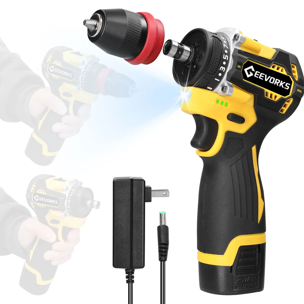 Electric Screwdriver 45Nm Torque 16.8V 2in1 Drill Q124432