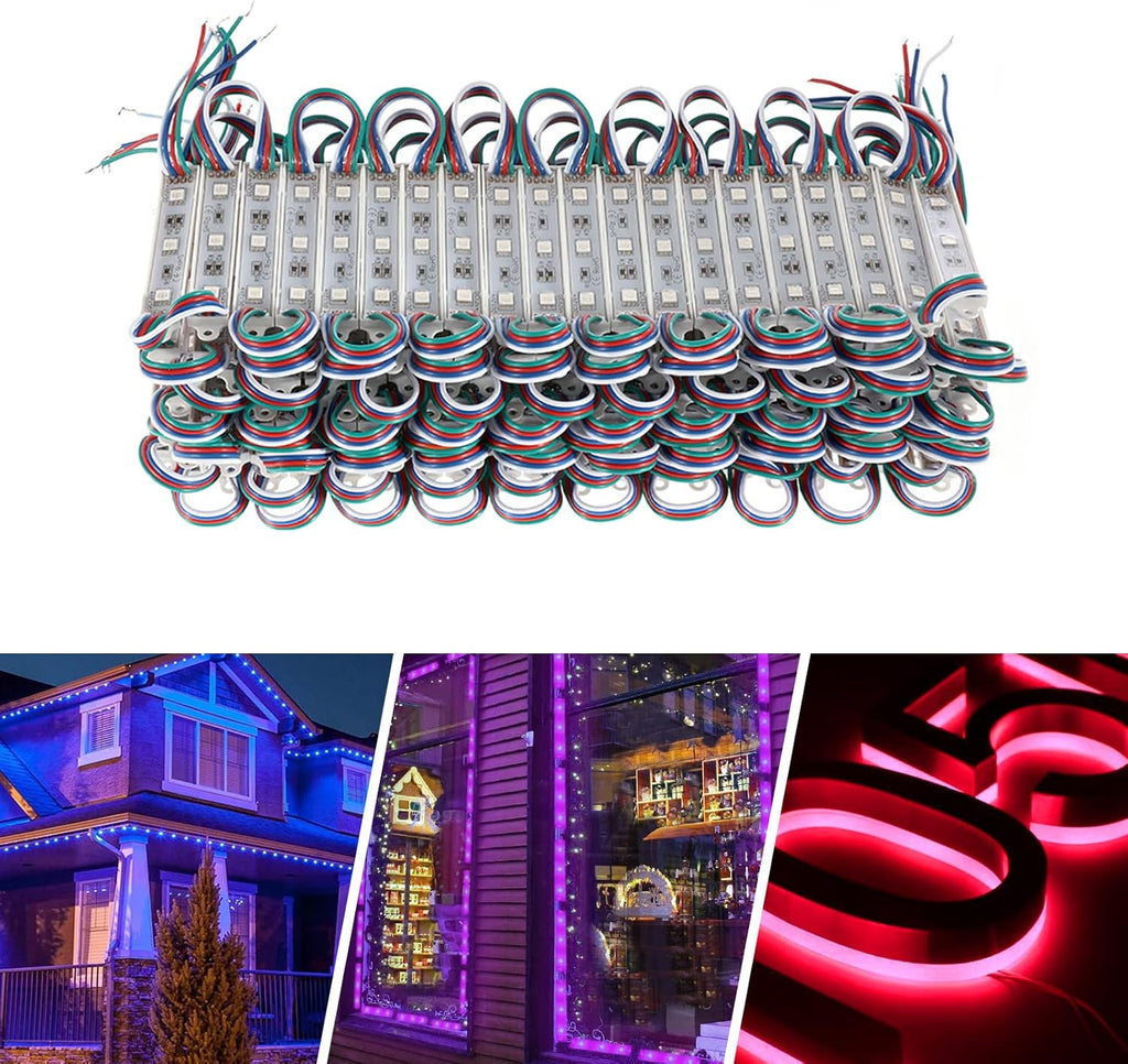 200Pcs Waterproof RGB LED Module Light for Storefront Signs G305283