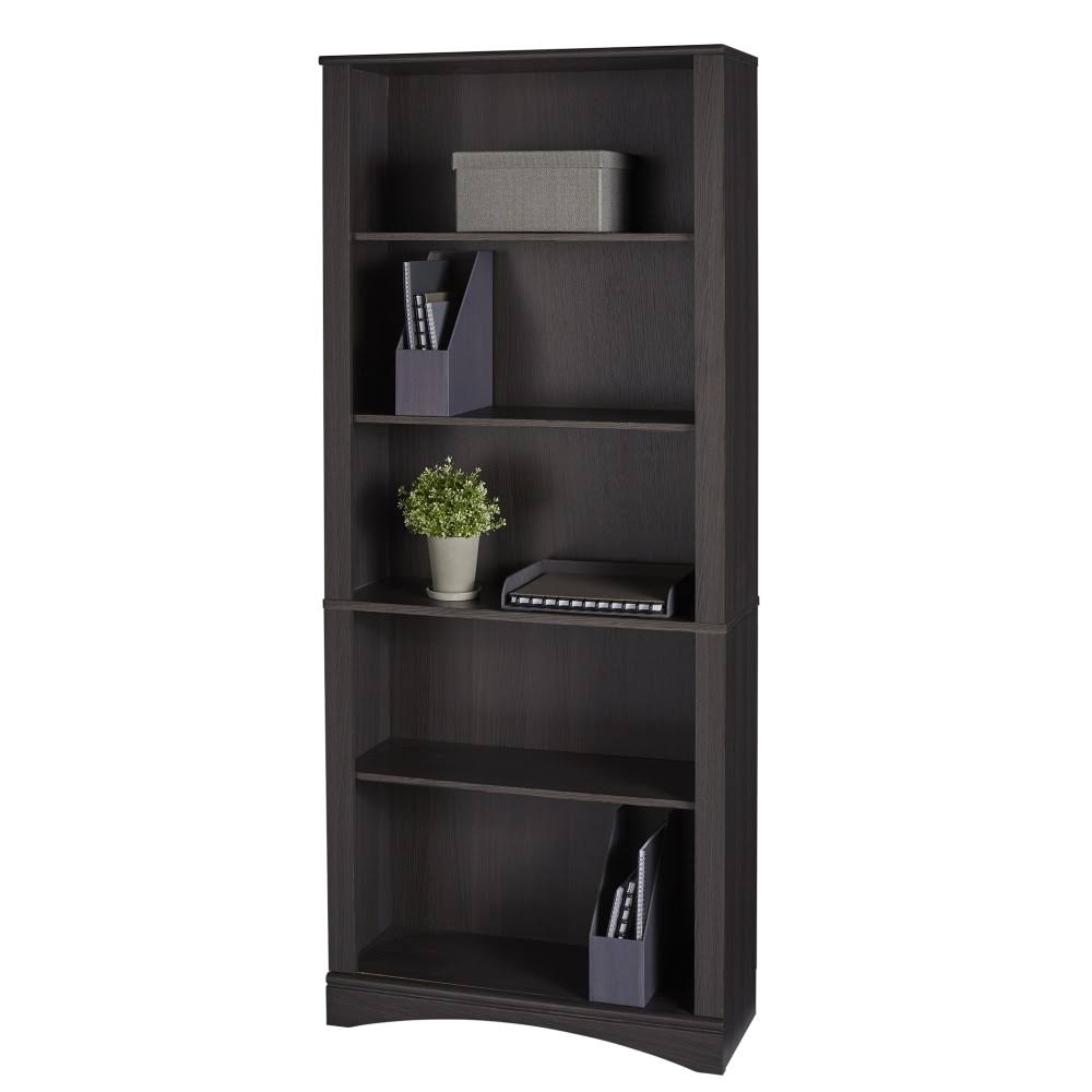 5-Shelf Bookcase, Dark Gray F913