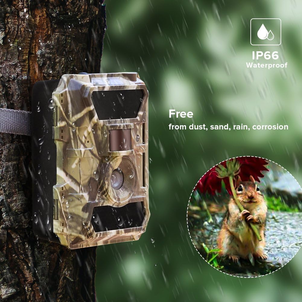 Trail Camera with Night Vision No Glow, 0.4s Trigger Time Waterproof D263509