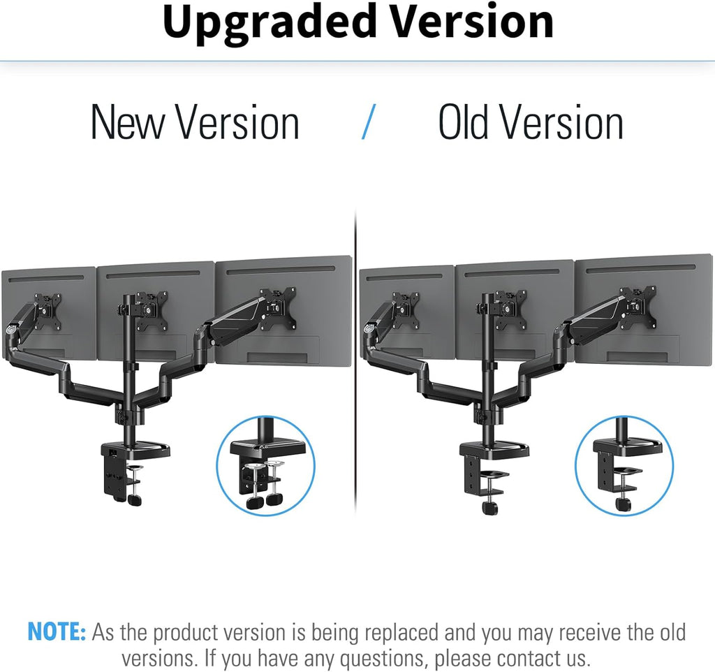 Triple Monitor Desk Mount for 3 Screens Up to 27 inch I17582