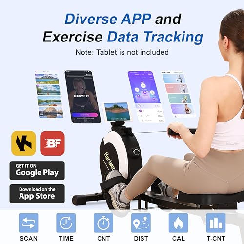 Magnetic Rowing Machine with 16 Levels Quiet Resistance F883