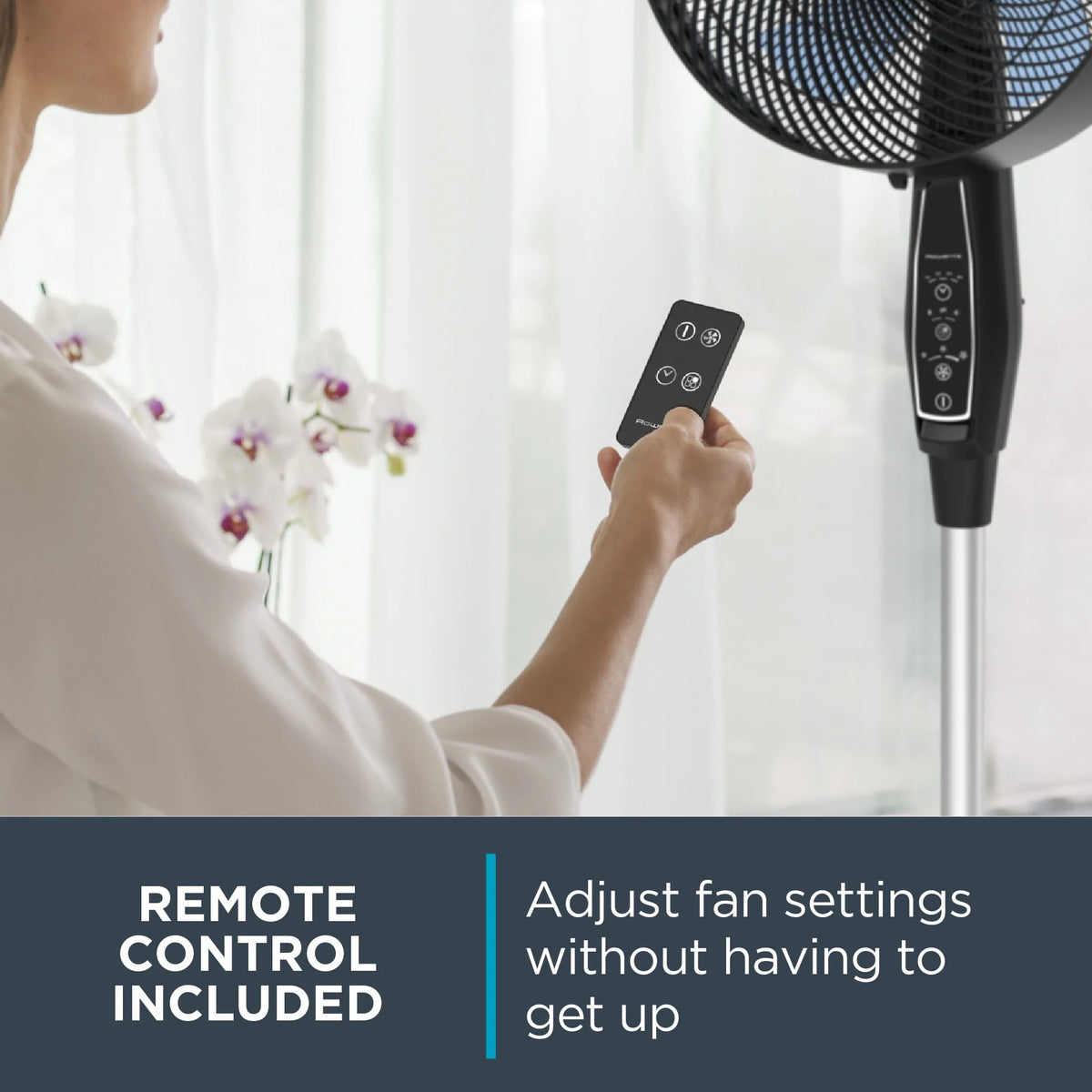 Portable Weather Resistant Black Fan U358056