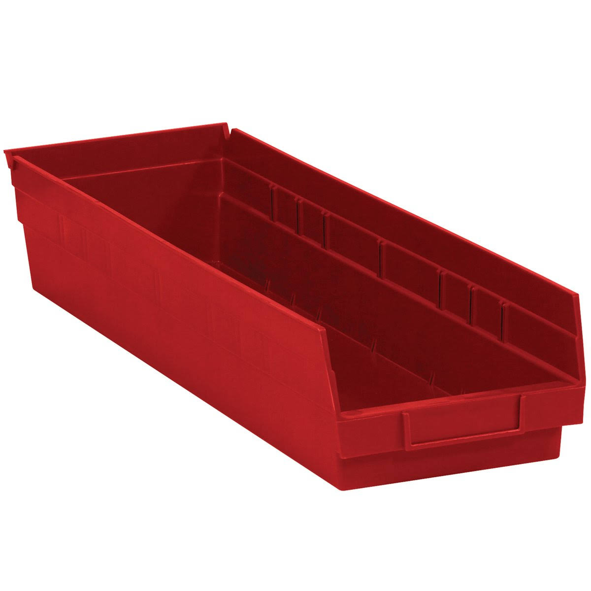 Plastic Shelf Bin Boxes Red 8/Case N264012