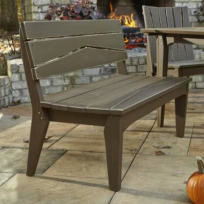 Canary Yellow Wash Garden Bench V3364