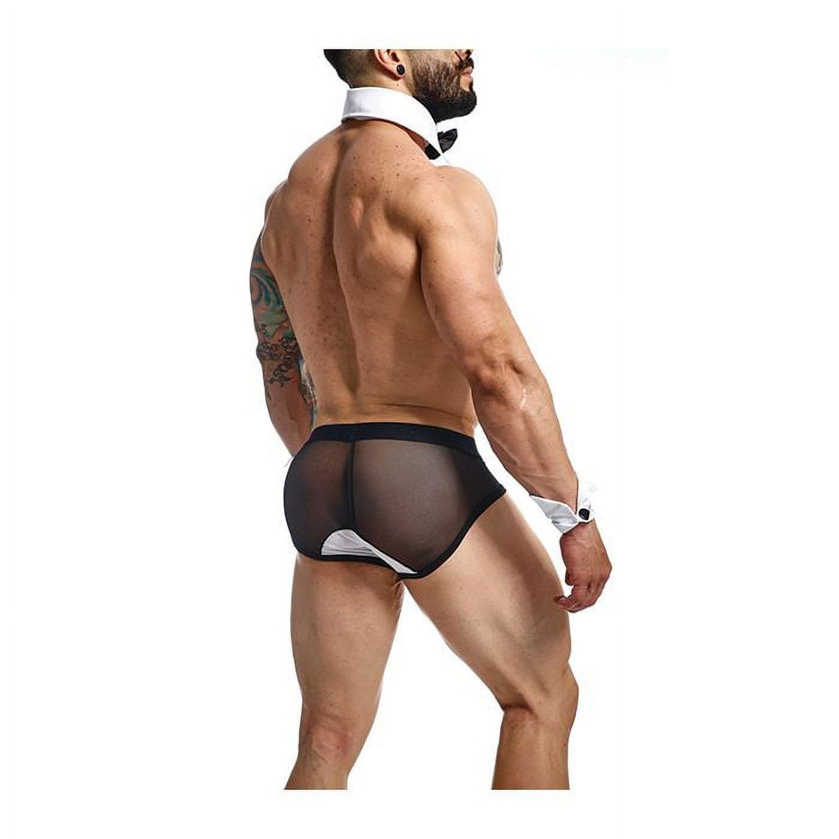 Black/White Sm Bow Tie Brief T360
