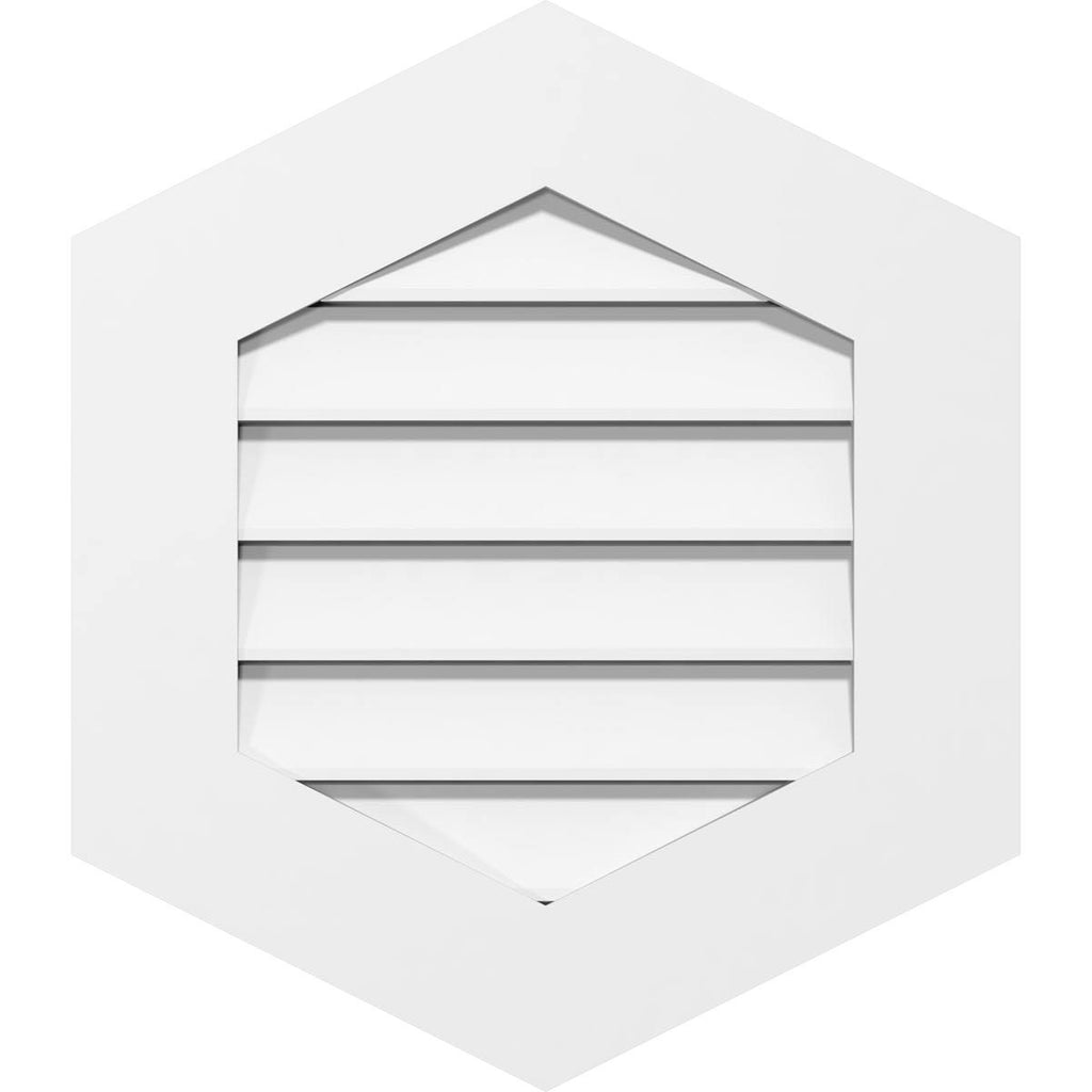 12x22W x 26x22H PVC Gable Vent C34049