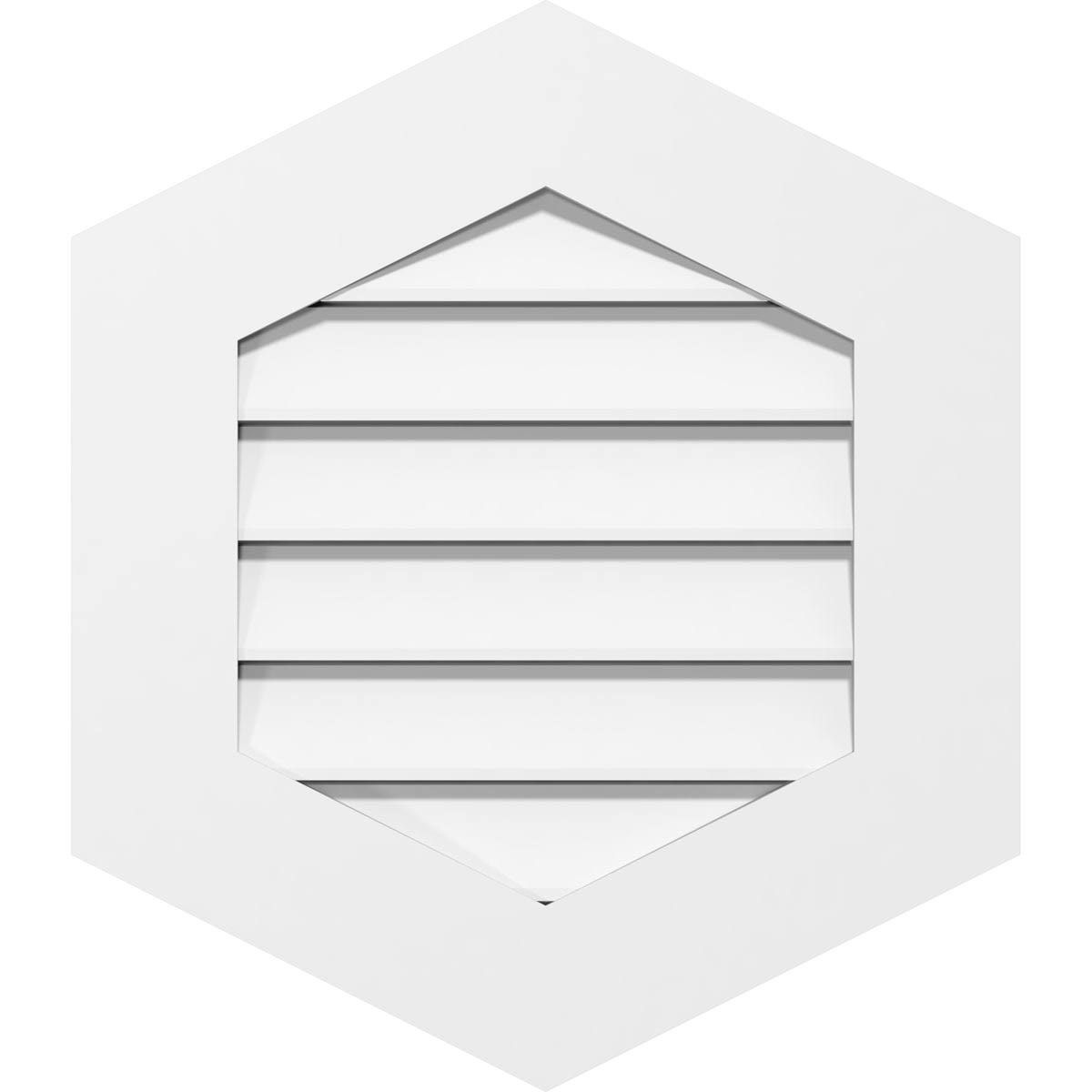 12x22W x 26x22H PVC Gable Vent C34049