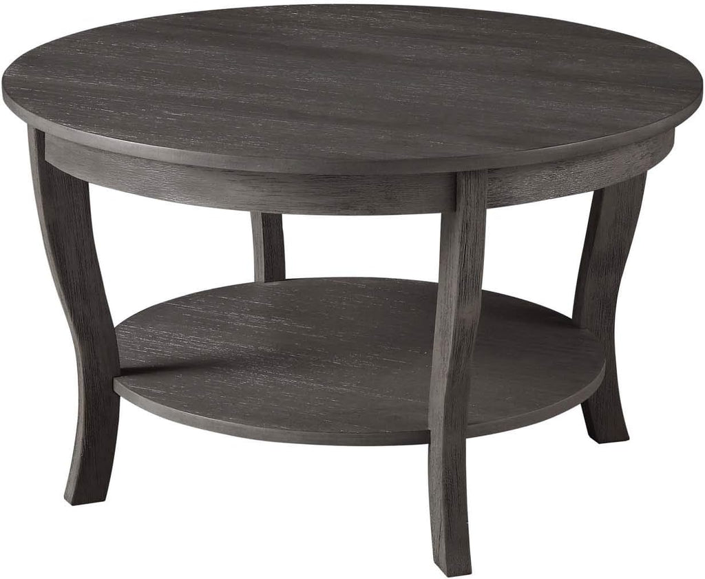 Dark Gray Round Coffee Table T694794