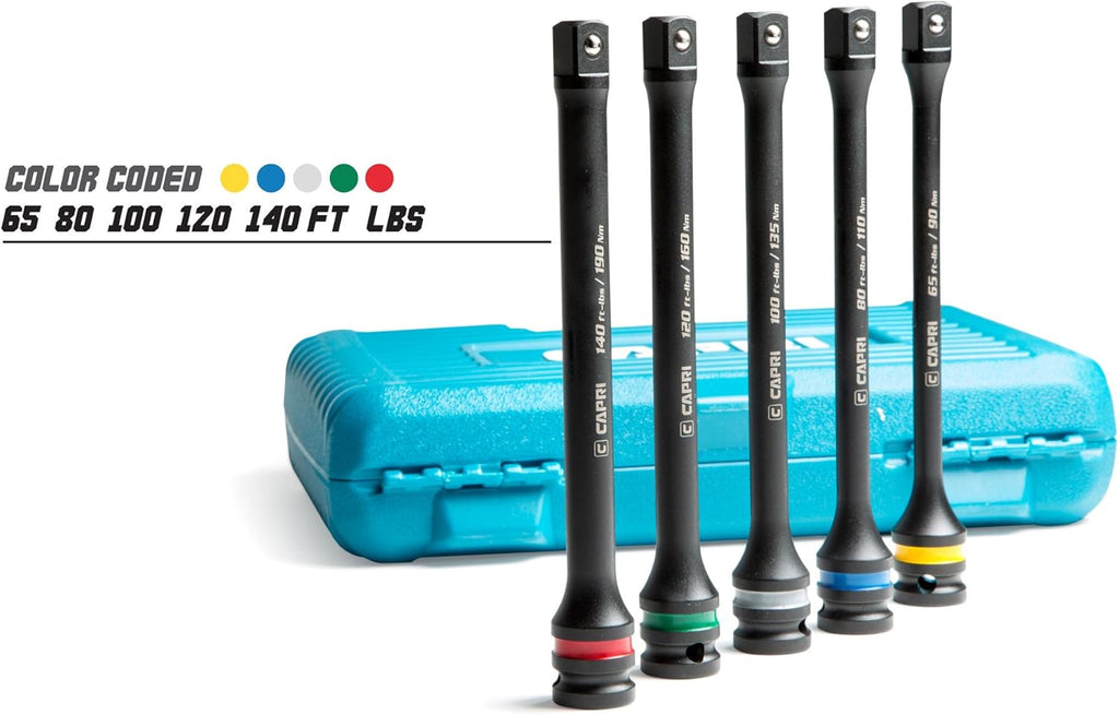 5 Piece Torque Limiting Extension Bar Set, 1/2 in. Drive L697040